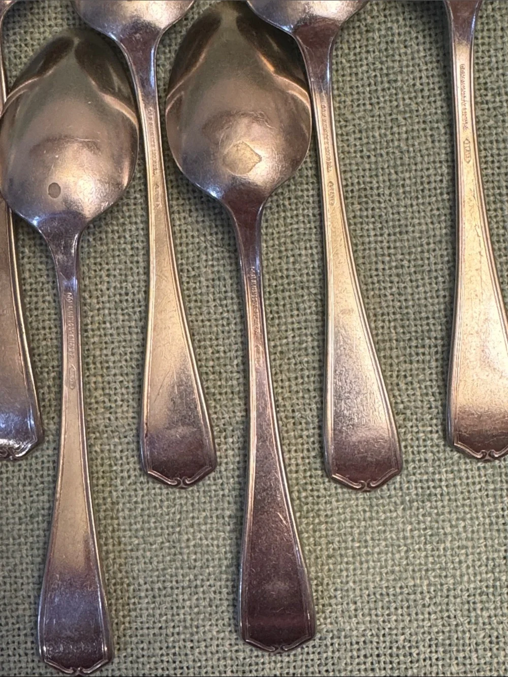 Silver-Tone Stainless Steel Teaspoons- Set of 12